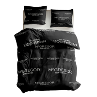 Dekbedovertrek McGregor Antraciet Tekst 240x200 Cm McGregor - Dekbed-Discounter.nl