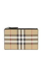 Burberry porte-cartes zippé à motif Vintage Check - Tons neutres