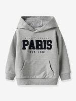 Sweater met capuchon NMMRIVAN jongen NAME IT gemêleerd grijs