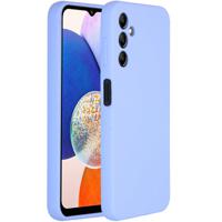 Accezz Liquid Silicone Backcover Samsung Galaxy A14 (5G) Telefoonhoesje Paars