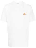 Moncler t-shirt en coton à logo appliqué - Blanc - thumbnail