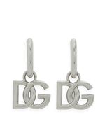 Dolce & Gabbana boucles d'oreilles à breloque logo - Argent