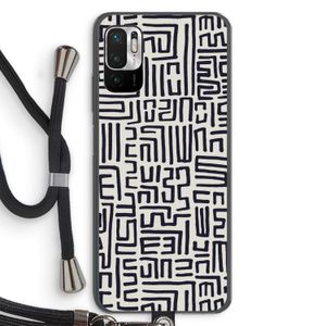Moroccan Print: Xiaomi Redmi Note 10 5G Transparant Hoesje met koord