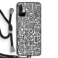 Moroccan Print: Xiaomi Redmi Note 10 5G Transparant Hoesje met koord