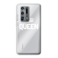 Queen zwart: Huawei P40 Pro Plus Transparant Hoesje