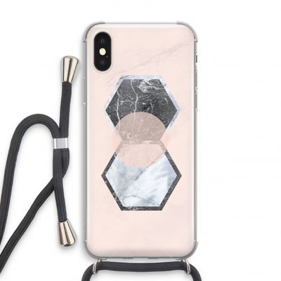 Creatieve toets: iPhone XS Transparant Hoesje met koord