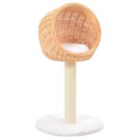 VidaXL Kattenkrabpaal met sisal krabpaal natuurlijk wilgenhout