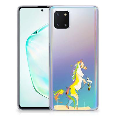 Samsung Galaxy Note 10 Lite Telefoonhoesje met Naam Horse Color Samsung Galaxy Note 10 Lite Telefoonhoesje met Naam Horse Color