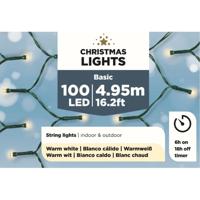 Kerstlichtsnoer - LED - warm wit - 525 cm - buiten - 100 lampjes - boomverlichting - thumbnail