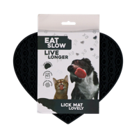Eat Slow Live Longer Lick Mat Lovely Grey