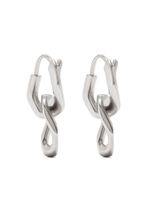 Maison Margiela créole polie à logo gravé - Argent Maison Margiela créole polie à logo gravé - Argent