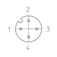 Lutronic 1066 Sensor/actuator connector, geassembleerd M12 Aantal polen: 4 Koppeling, recht 5.00 m 1 stuk(s) - thumbnail