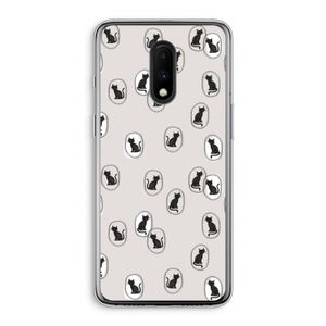 Miauw: OnePlus 7 Transparant Hoesje