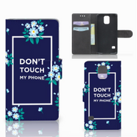Samsung Galaxy S5 | S5 Neo Portemonnee Hoesje Flowers Blue DTMP - thumbnail