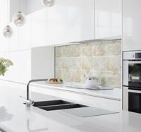 Tegelstickers keuken marmer beige Tegelstickers keuken marmer beige