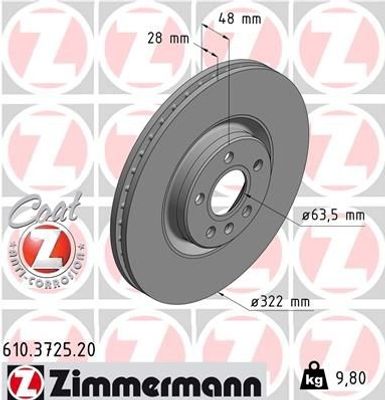 Remschijf Coat Z 610372520