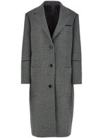 Ferragamo manteau boutonné à carreaux - Gris