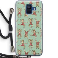 Gymboys: Samsung Galaxy A6 (2018) Transparant Hoesje met koord