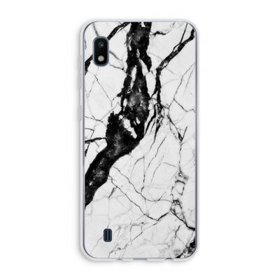 Witte marmer 2: Samsung Galaxy A10 Transparant Hoesje