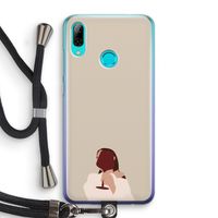 I drink wine: Huawei P Smart (2019) Transparant Hoesje met koord