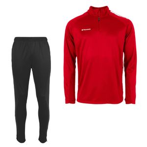 Stanno First 1/4-Zip Trainingspak Rood Zwart