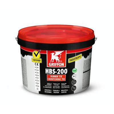 Griffon HBS-200 Rubber Tix coating - water en luchtafdichtend -pot 1 l - zwart