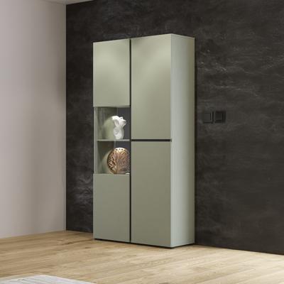 Home365 Vitrinekast Crotone - 2-deurs - Groen