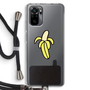 Banana: Xiaomi Redmi Note 10 Pro Transparant Hoesje met koord
