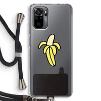Banana: Xiaomi Redmi Note 10 Pro Transparant Hoesje met koord