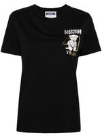 Moschino t-shirt en coton à imprimé Teddy Bear - Noir