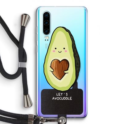 Avocuddle: Huawei P30 Transparant Hoesje met koord
