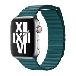Apple origineel Leather Loop Apple Watch large 42mm / 44mm / 45mm / 49mm Peacock - MXPN2ZM/A