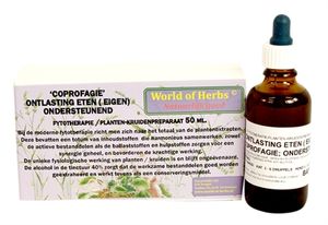 World of herbs fytotherapie coprofagie ontlasting eten 50 ml