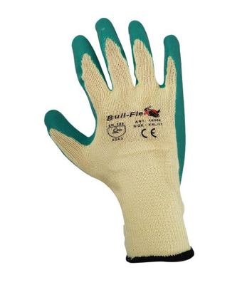 Bullflex Grip werkhandschoenen Latex - Maat 9/L - Groen