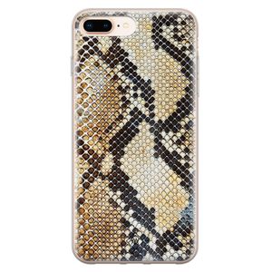 iPhone 8 Plus/7 Plus siliconen hoesje - Golden snake