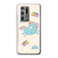 Vliegende eenhoorn: Huawei P40 Pro Plus Transparant Hoesje