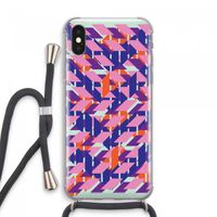 Skew Blush 3: iPhone XS Max Transparant Hoesje met koord