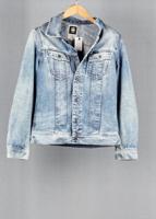 G-Star Blue vintage denim jacket in size L for Unisex