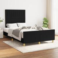 Bedframe zonder matras 120x200 cm stof zwart