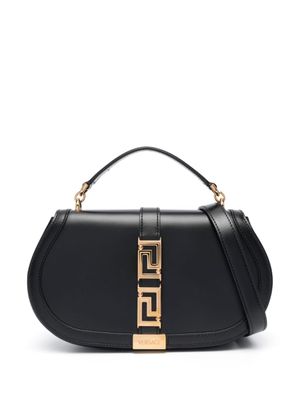 Versace sac porté épaule Greca Goddess en cuir - Noir