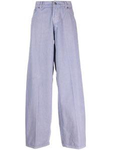 Haikure pantalon en velours côtelé à coupe droite - Violet