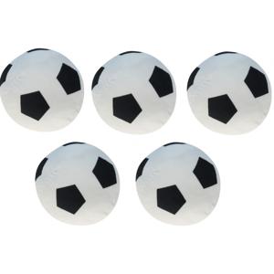 Pluche ballen - 5x - speelgoed voetbal - Dia 16 cm - spelen en knuffelen