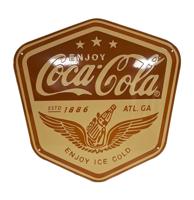 Coca-Cola Wings Logo Emaille Bord - 50 x 50cm