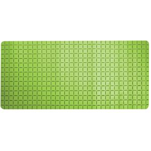 Douche/bad anti-slip mat badkamer - rubber - limegroen - 76 x 36 cm - rechthoek