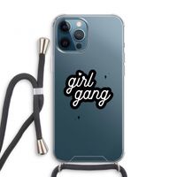 Girl Gang: iPhone 12 Pro Transparant Hoesje met koord