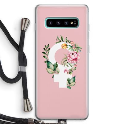 Venus: Samsung Galaxy S10 Plus Transparant Hoesje met koord