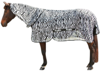 Vliegdeken Zebra incl. nekdeel 175cm
