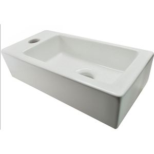 BWS Mini Fontein Keramisch Blong Links 36x18x9 cm Wit
