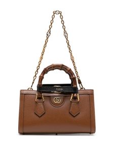 Gucci petit sac porté épaule Diana en cuir - Marron