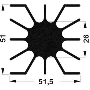 Fischer Elektronik 10100518 SK 46 37,5 ME LED-koellichaam 2.13 K/W (l x b x h) 51.5 x 51 x 37.5 mm